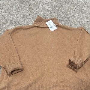 Motherhood Tan Cowl Neck Sweater